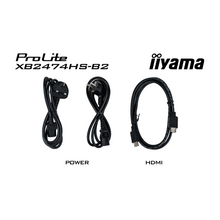 Moniteur 24" Iiyama VA Full HD VGA HDMI DP pivot - XB2474HS-B2 - OfficePartner.fr