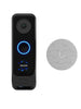 Ubiquiti - UVC-G4 Doorbell Pro PoE Kit - Ubiquiti G4 Doorbell Professional PoE Kit Noir, Argent