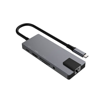 ProXtend - MultiHubs USB-C | Ports USB/USB-C | Carte SD | 10 en 1 - USBC-MULTI10-001